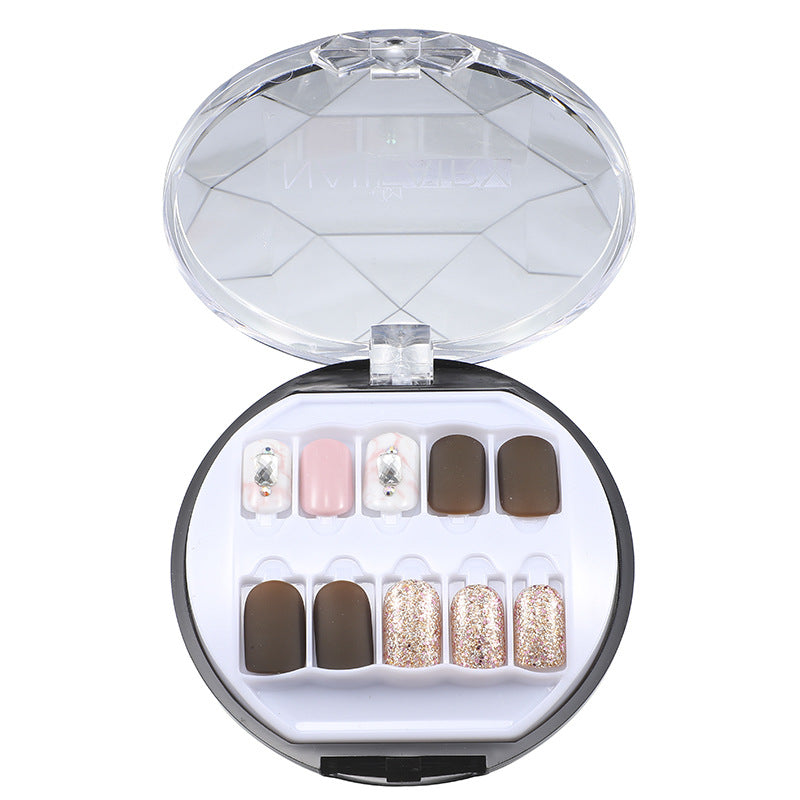Wholesale Plastic Detachable Nail Art Stickers with Drill 30 Pieces In A Box
